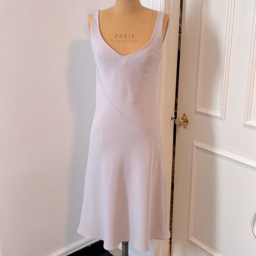 ARITZIA Babaton Silver Bias Cut Midi Length Dress XS